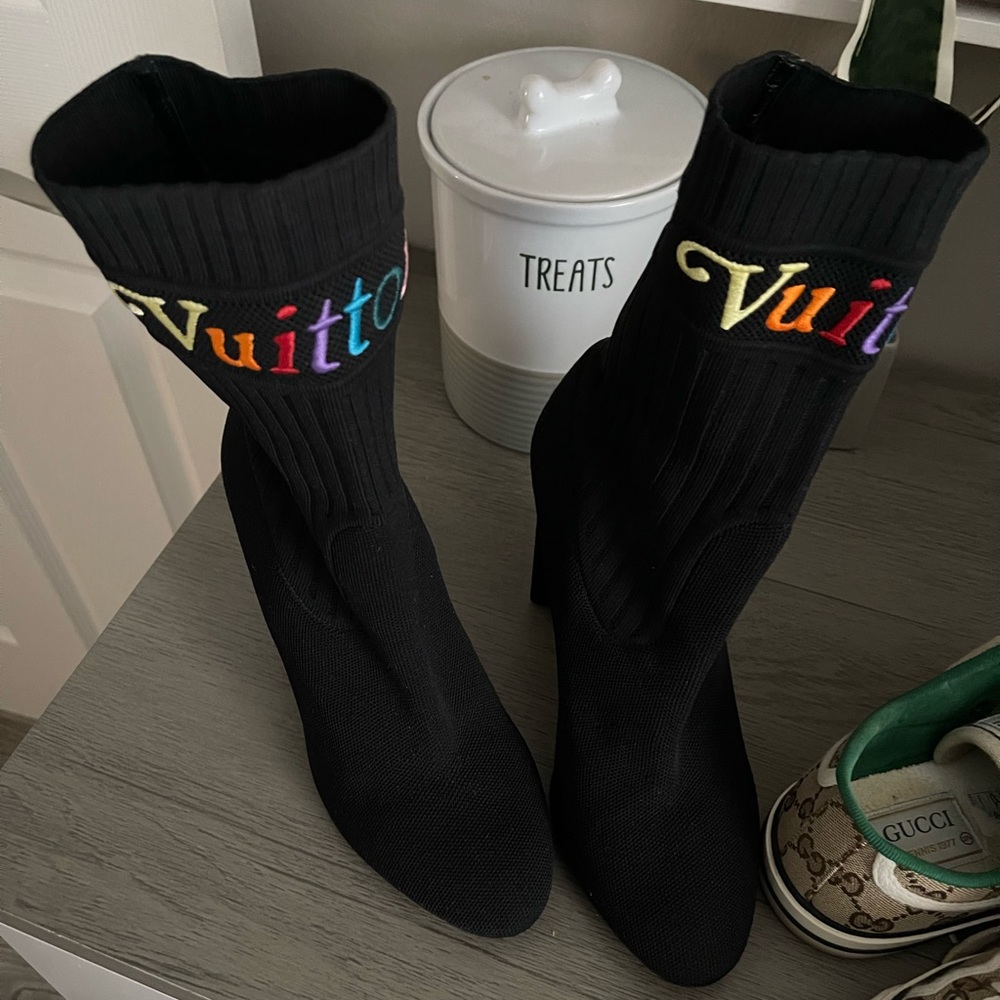 Louis Vuitton sock booties